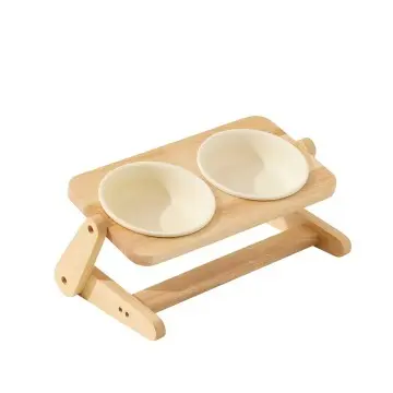 Adjustable Wooden Pet Feeder