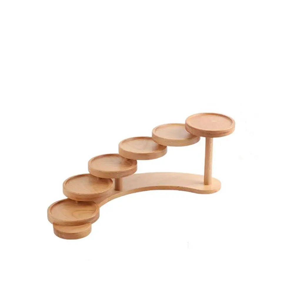 Unique Tiered Wooden Desktop Organizer