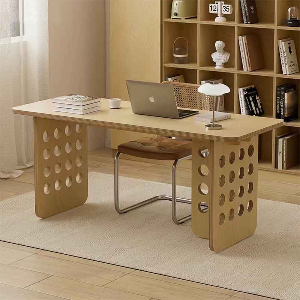 Perforated Panel Wooden Office Desk